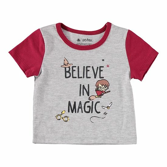 Licensed Character Baby Boy Harry Potter Boys Romper, Tee, & Shorts Set 4 Licensed Character Baby Boy Harry Potter Boys Romper, Tee, & Shorts Set - Image 2