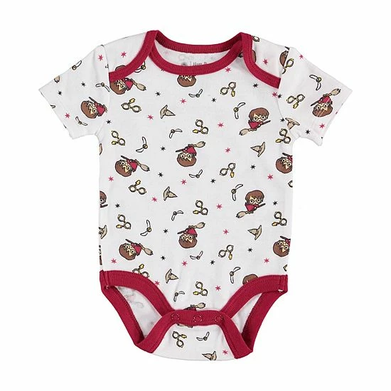Licensed Character Baby Boy Harry Potter Boys Romper, Tee, & Shorts Set 6 Licensed Character Baby Boy Harry Potter Boys Romper, Tee, & Shorts Set - Image 4
