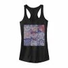 Licensed Character Juniors' Disney Cats Squared Group Shot Tank Purple Heather -Licensed Character Shop unnamed file 40523