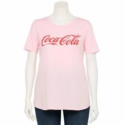 Licensed Character Plus Size Coca-Cola Graphic Tee Groovy Coke
