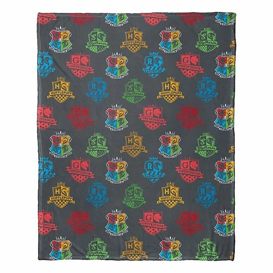 Licensed Character Harry Potter Houses Of Wizards Micro Raschel Throw Blanket 3 Licensed Character Harry Potter Houses Of Wizards Micro Raschel Throw Blanket