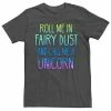 Licensed Character Men's Roll Fairy Dust Unicorn Graphic Tee -Licensed Character Shop unnamed file 4099