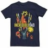 Licensed Character Men's Disney / Pixar Incredibles 2 Incredible Dad Group Shot Graphic Tee -Licensed Character Shop unnamed file 41118