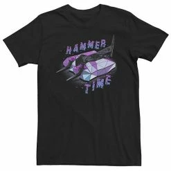 Licensed Character Big & Tall BattleBots Hammer Time Purple Hue Portrait Tee