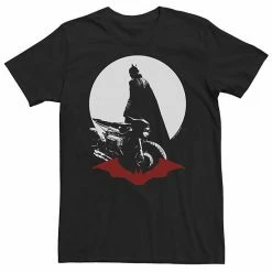 Licensed Character Big & Tall DC Comic Batman Batcycle Silhouette Tee