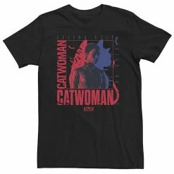 Licensed Character Big & Tall DC Batman Red And Blue Catwomen Poster Tee