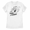 Licensed Character Juniors' Tom And Jerry Line Art Portrait Graphic Tee -Licensed Character Shop unnamed file 41344