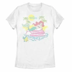 Licensed Character Disney's The Little Mermaid Juniors' Ariel Beach Portrait Tee
