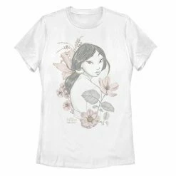 Licensed Character Disney's Mulan Juniors' Line Art Portrait Tee