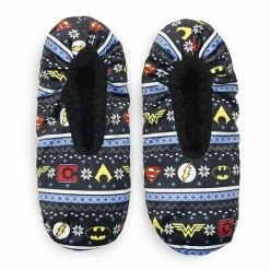 Licensed Character Men's DC Comics "Happy Holidays" Slipper Socks