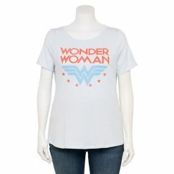 Licensed Character Plus Size Wonder Woman Graphic Tee