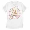 Licensed Character Juniors' Marvel Avengers Iron Man Neon Logo Graphic Tee -Licensed Character Shop unnamed file 41468