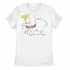 Licensed Character Disney's Dumbo Juniors' Outline Logo Graphic Tee -Licensed Character Shop unnamed file 41481
