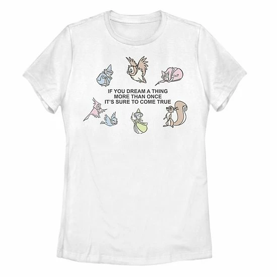 Licensed Character Disney Princesses Juniors' Sleeping Beauty Dream Quote Tee 3 Licensed Character Disney Princesses Juniors' Sleeping Beauty Dream Quote Tee