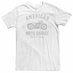 Licensed Character Men's Fifth Sun American Moto Garage Tee White -Licensed Character Shop unnamed file 4159