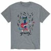 Licensed Character Men's Pete The Cat Groovy! Music Tee Heather Military Green -Licensed Character Shop unnamed file 4171