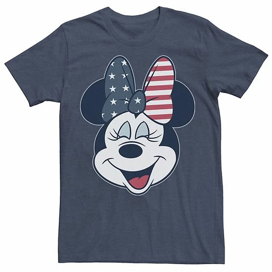 Licensed Character Men's Disney Mickey And Friends Minnie American Flag Bow Tee 3 Licensed Character Men's Disney Mickey And Friends Minnie American Flag Bow Tee
