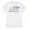 Licensed Character Juniors' Uruguay Watercolor Painted Flag Tee -Licensed Character Shop unnamed file 41742