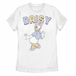 Licensed Character Disney's Mickey And Friends Juniors' Daisy Duck Simple Portrait Graphic Tee
