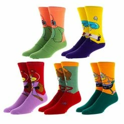 Licensed Character Men's SpongeBob 5-Pack Crew Socks