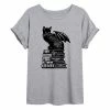 Licensed Character Juniors' Halloween Cat With Wings Oversized Graphic Tee -Licensed Character Shop unnamed file 4194