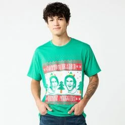 Licensed Character Men's Holiday Character Tees Medium Red -Licensed Character Shop unnamed file 42