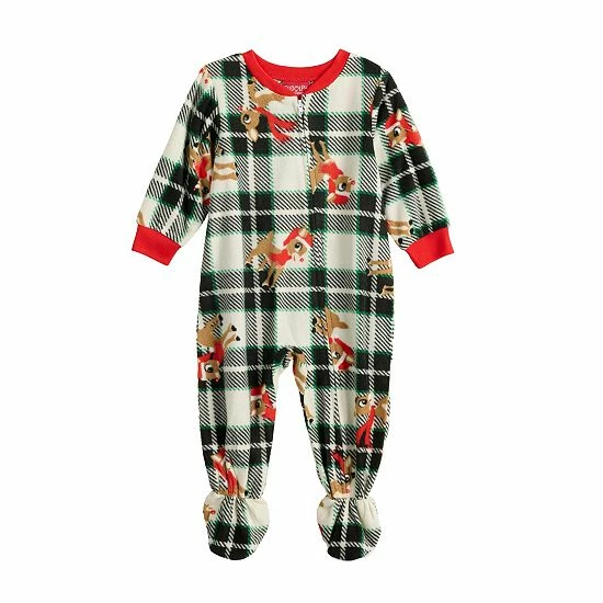 Licensed Character Baby Jammies For Your Families® Rudolph The Red Nosed Reindeer Footed Pajamas 3 Licensed Character Baby Jammies For Your Families® Rudolph The Red Nosed Reindeer Footed Pajamas