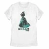 Licensed Character Juniors' Disney's Beauty And The Beast Belle Floral Silhouette Dream Big Tee -Licensed Character Shop unnamed file 42054