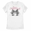 Licensed Character Disney's Mickey & Friends Juniors' Mickey & Minnie Just Married Tee -Licensed Character Shop unnamed file 42064