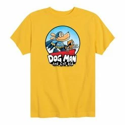 Licensed Character Boys 8-20 Dog Man And Cat Kid Graphic Tee Yellow -Licensed Character Shop unnamed file 4213