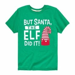Licensed Character Boys 8-20 Christmas The Elf Did It Graphic Tee