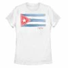 Licensed Character Juniors' Cuba Watercolor Painted Flag Tee -Licensed Character Shop unnamed file 42146