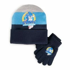 Licensed Character Boys 8-20 Sonic The Hedgehog Hat & Gloves Set