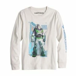 Licensed Character Disney / Pixar's Lightyear Boys 8-20 Buzz Logo Long Sleeve Graphic Tee