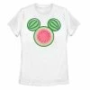 Licensed Character Disney's Mickey Mouse & Friends Juniors' Watermelon Ears Graphic Tee -Licensed Character Shop unnamed file 42246