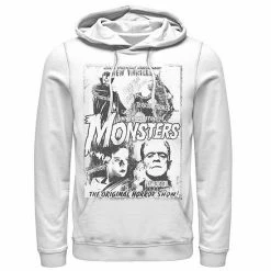 Licensed Character Men's Universal Monsters Collage Movie Poster Hoodie