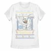 Licensed Character Juniors' Disney Christmas Hercules & Pegasus Ugly Sweater Graphic Tee -Licensed Character Shop unnamed file 42284