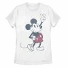 Licensed Character Juniors' Disney's Mickey Mouse Plaid Shorts Tee -Licensed Character Shop unnamed file 42294
