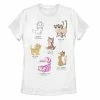 Licensed Character Disney's Mickey Mouse & Friends Juniors' Cat Names & Breeds Graphic Tee
