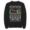 Licensed Character Men's Nintendo Super Mario 8-Bit Christmas Stack Fleece Kelly -Licensed Character Shop unnamed file 4236