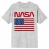 Licensed Character Men's American Flag NASA Tee -Licensed Character Shop unnamed file 42416
