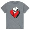 Licensed Character Men's Peanuts Heart Breaker Tee Blue -Licensed Character Shop unnamed file 42531