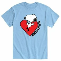 Licensed Character Men's Peanuts Heart Breaker Tee Blue -Licensed Character Shop unnamed file 42533