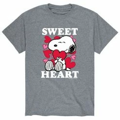 Licensed Character Men's Peanuts Sweetheart Tee Blue -Licensed Character Shop unnamed file 42535