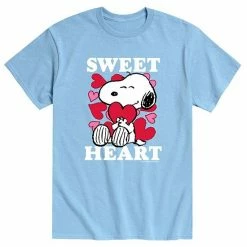 Licensed Character Men's Peanuts Sweetheart Tee Blue -Licensed Character Shop unnamed file 42536