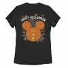 Licensed Character Disney's Mickey Mouse & Friends Juniors' Mickey Pumpkin Happy Halloween Graphic Tee