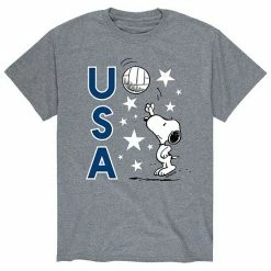 Licensed Character Men's Peanuts USA Volley Tee Grey 6 Licensed Character Men's Peanuts USA Volley Tee Grey -Licensed Character Shop unnamed file 42604