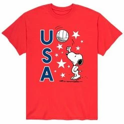 Licensed Character Men's Peanuts USA Volley Tee Grey 7 Licensed Character Men's Peanuts USA Volley Tee Grey -Licensed Character Shop unnamed file 42605