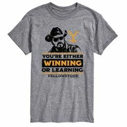 Licensed Character Men's Yellowstone Winning Or Learning Tee Green