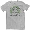 Licensed Character Men's Star Wars All Ears The Child Aka Baby Yoda Portrait Tee Kelly Heather -Licensed Character Shop unnamed file 4264